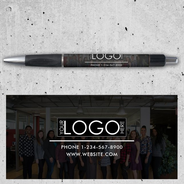 Stylo Logo de l'entreprise professionnelle Photo Coordon (Professional Business Logo Photo Contact Details Pen)