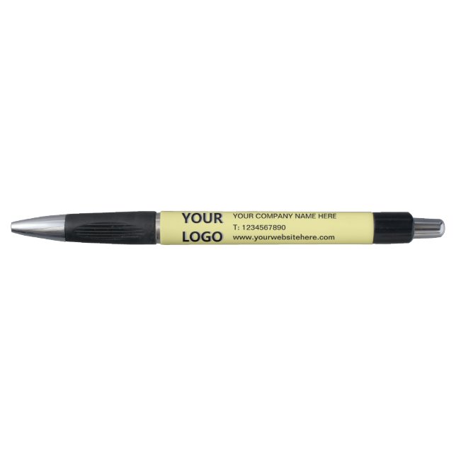 Stylo Logo d'entreprise et stylet de texte vos couleurs  (Devant)