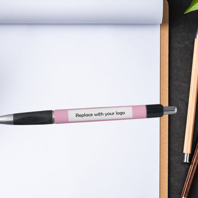 Stylo Logo d'entreprise rose (Créateur téléchargé)