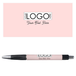 Stylo Logo Professionnel Retro Script Texte rose