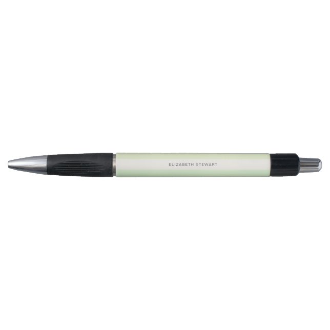 Stylo Lumière Simple Moderne Vert Printanier Nom (Devant)