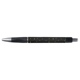 Stylo Lune et étoiles d'or