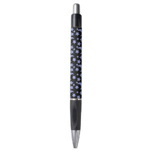 Stylo Lunes et Étoiles de Lavande Motif Céleste
