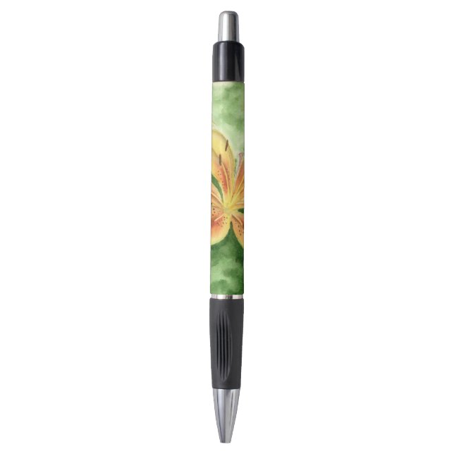 Stylo Lys jaunes dans le jardin (Devant (Vertical))