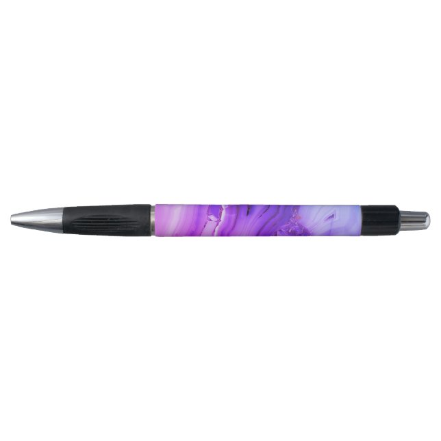 Stylo Marbre violet exotique (Devant)