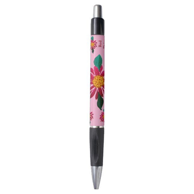 Stylo Marguerite Rouge  (Devant (Vertical))