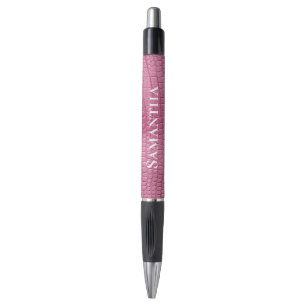 Stylo Mariage Faux Alligator Rose Fête de Mariage