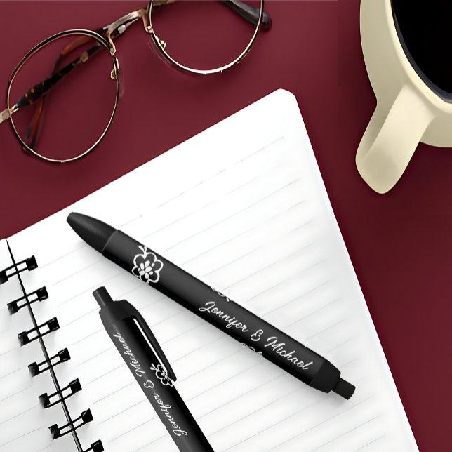 Stylo Mariage Monogramme personnalisé | Favoris (Personalized Monogram Wedding Pen | Party Favors
)