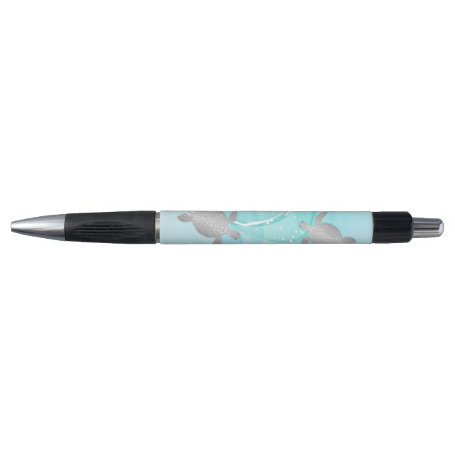 Stylo maritime en encre Turquoise (Devant)