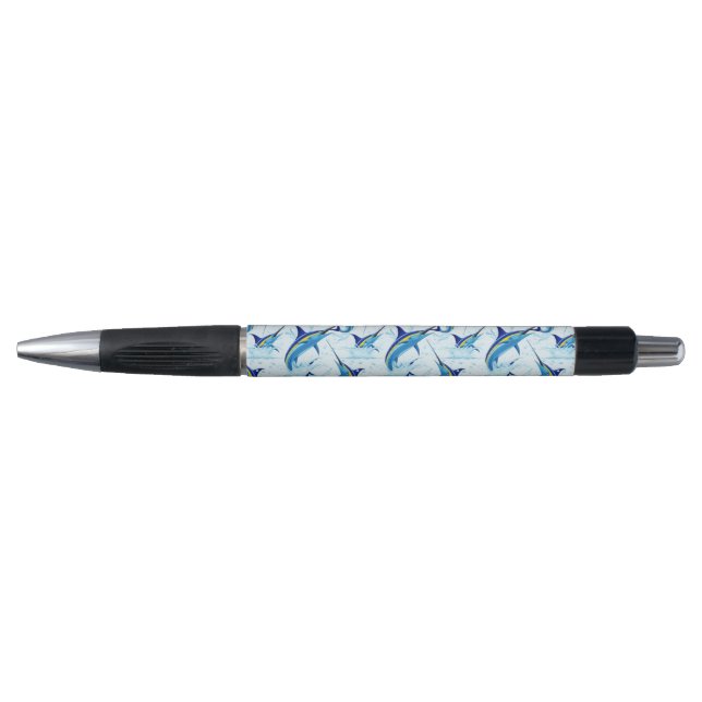 Stylo Marlin Bleu Jaillissant de l'Océan (Devant)