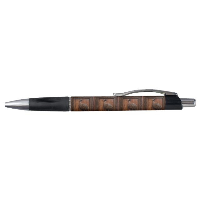 Stylo Merveilles sans vol : Impression sur bois d'émeu a (Haut)