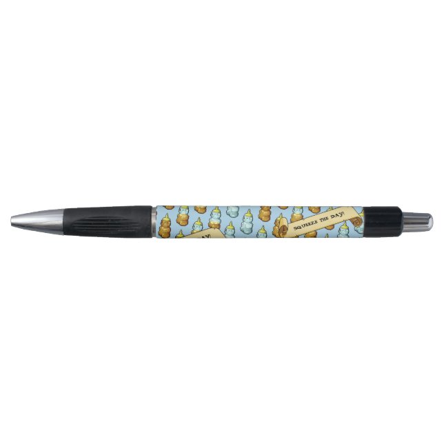 Stylo Mignonne Ours Au Miel Squeeze Le Jour ! Oeuvre rét (Devant)