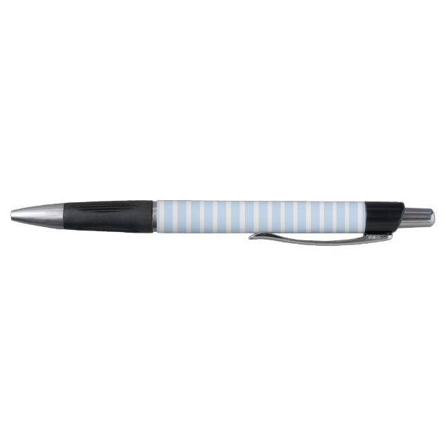 Stylo Minces Rayures Bleu Clair (Bas)