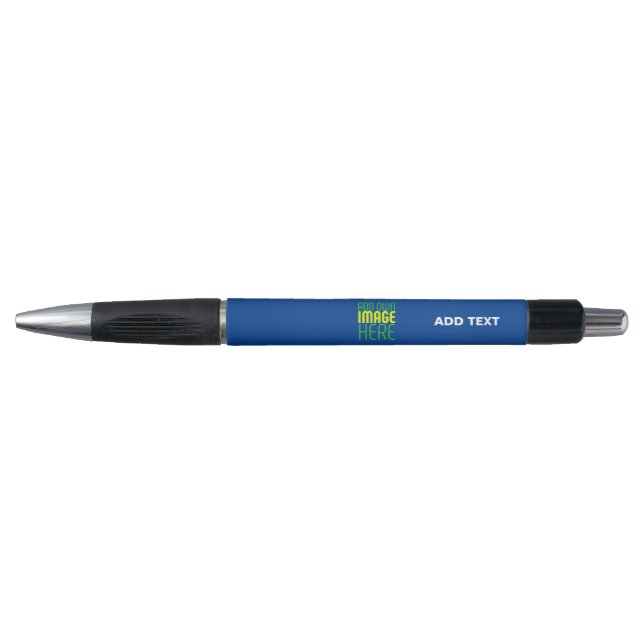 STYLO MODELE DE TEXTE D'IMAGE BLEU COBALT MODIFIABLE MOD (Devant)