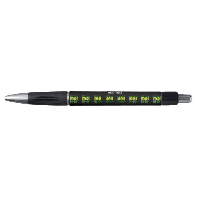 STYLO MODELE DE TEXTE D'IMAGE NOIRE SIMPLE ET MODIFIABLE (Devant)