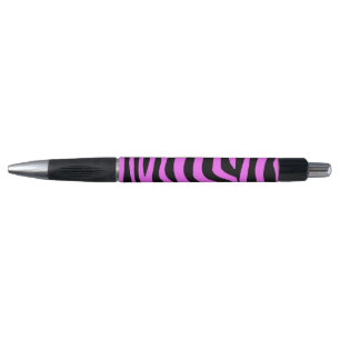Stylo Modèle zèbre rose néon