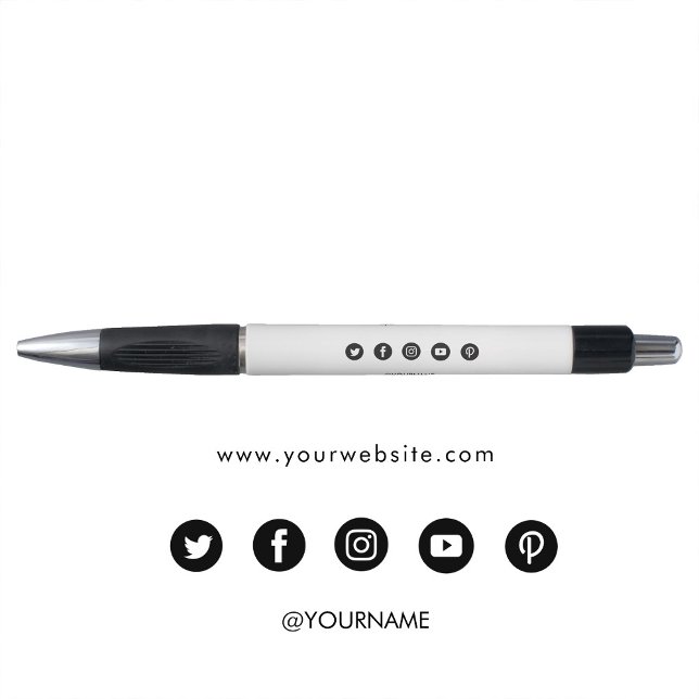 Stylo Moderne minimaliste Site Web d'entreprise Médias s (Créateur téléchargé)