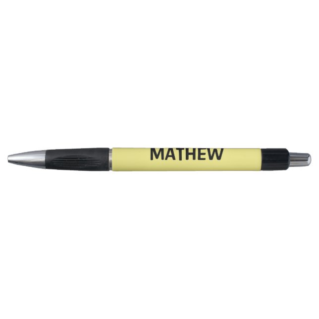 Stylo monogramme de lettre initiale simple ajoutez votre (Devant)