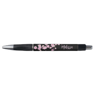 Stylo Monogramme Floral Fleurs de cerisiers