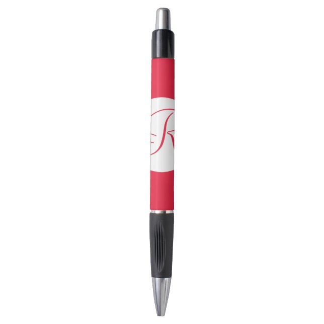 Stylo Monogramme rouge gras (Devant (Vertical))