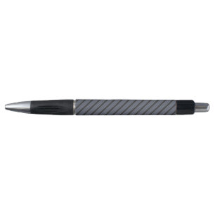 Stylo Motif à cinq bandes bleu-gris et charbon