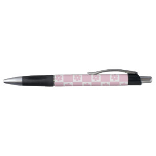 Stylo Motif à fleurs roses