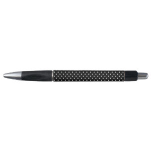 Stylo Motif à petits points noirs et blancs Prépa