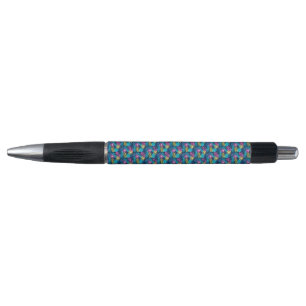 Stylo Motif Abstrait Dessiné à la Main avec Plantes-8676