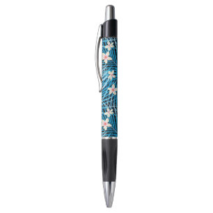 Stylo Motif bleu de palmettes