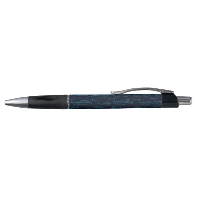 Stylo Motif bleu de yacht (Haut)