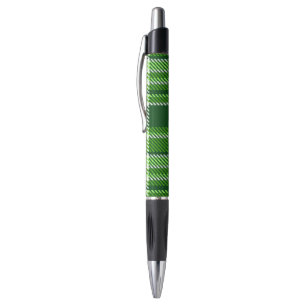 Stylo Motif Checkered de couleur verte