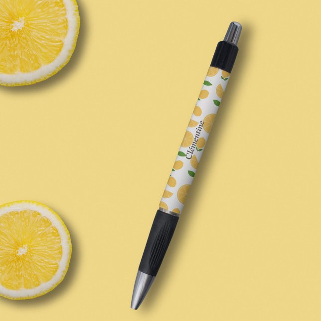 Stylo Motif citron (Lemon Pattern Pen)