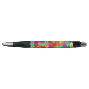 Stylo Motif coloré de casse-tête