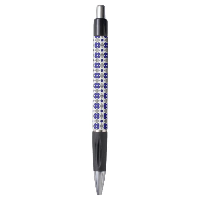 Stylo Motif Croix Bleue (Devant (Vertical))