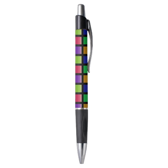 Stylo Motif de carrés abstraits modernes (Bas (Vertical))