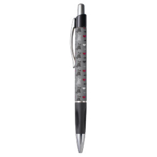 Stylo motif de chaton et de souris
