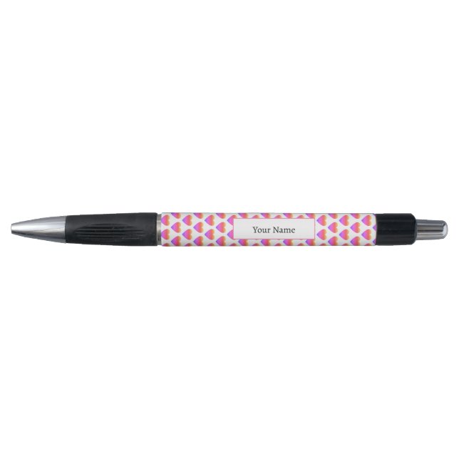 Stylo Motif de coeur Ombre personnalisé (Devant)