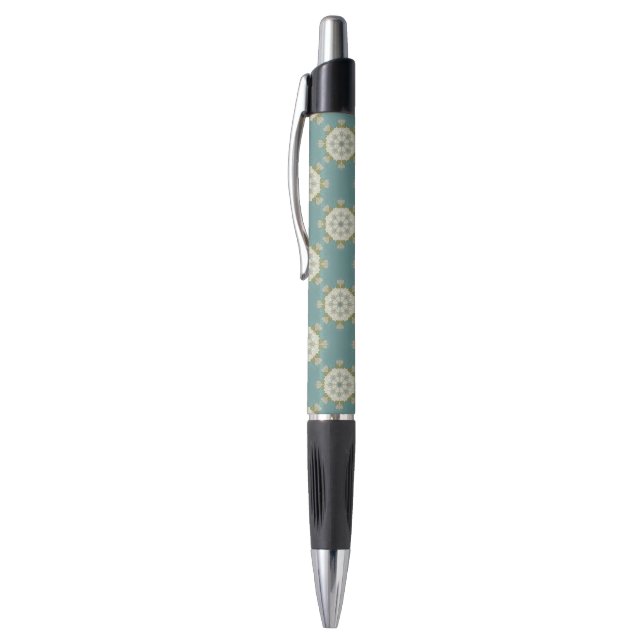 Stylo Motif de damassé avec les éléments abstraits (Haut (Vertical))