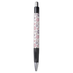 Stylo Motif De Donuts, Donuts Roses, Donuts Violets