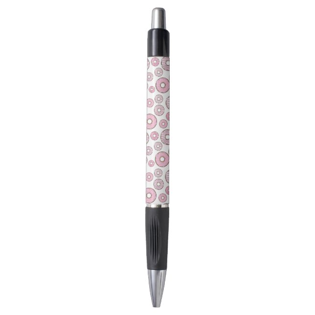 Stylo Motif De Donuts, Donuts Roses, Saupoudrages (Devant (Vertical))