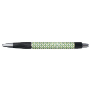 Stylo Motif de feuille, motif de feuilles, feuilles vert