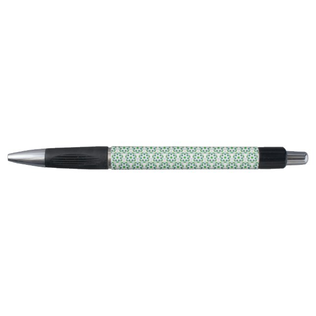 Stylo Motif de feuille, motif de feuilles, feuilles vert (Devant)