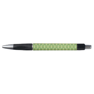 Stylo Motif de feuille, motif de feuilles, feuilles vert