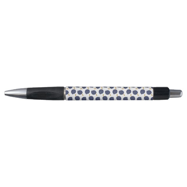 Stylo Motif de fruits de la bombe Abstraite bleue marine (Devant)