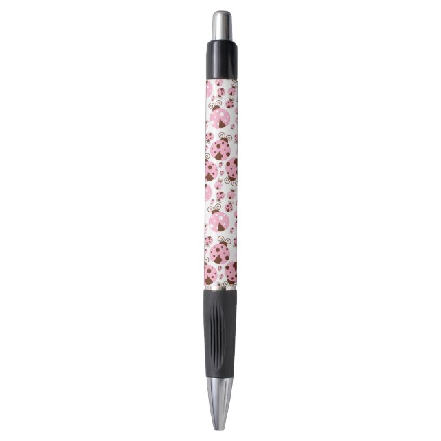 Stylo Motif De Ladybugs, Mignons Ladybugs, Pink Ladybugs (Devant (Vertical))