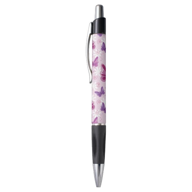 Stylo motif de papillon 2 (Haut (Vertical))