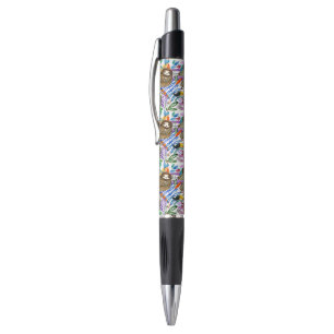 Stylo Motif de paresse d'aquarelle de bande dessinée