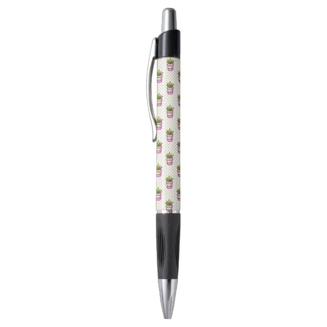 Stylo Motif de point succulent de polka d'aquarelle (Haut (Vertical))