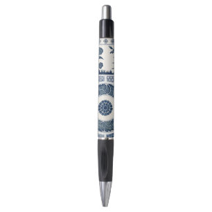Stylo Motif de porcelaine antique chinoise bleu et blanc