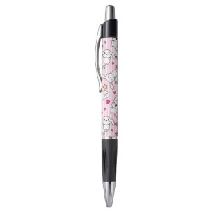 Stylo motif de rayures de kawaii